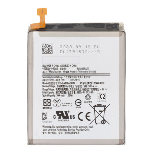 EB-BA202ABU 3000mAh Battery + Battery Adhesive for Samsung Galaxy A10e/A20e Premium