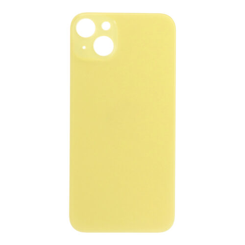Battery Door with Adhesive for iPhone 14 Plus Small Hole Yellow OEM