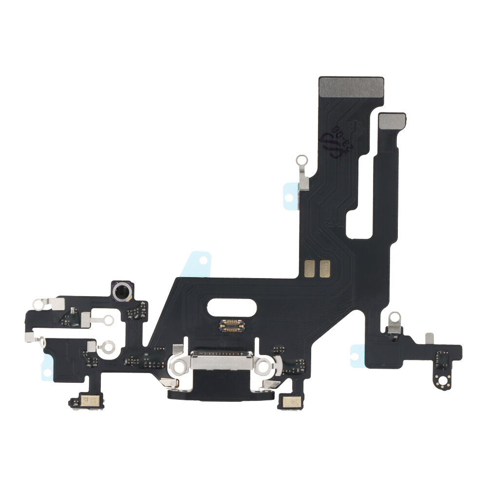 Charging Port Flex Cable for iPhone 11 Black without Logo HQ