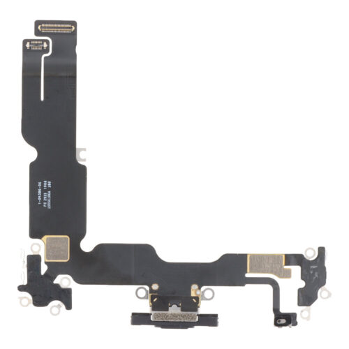Charging Port Flex Cable for iPhone 15 Plus Black Pulled
