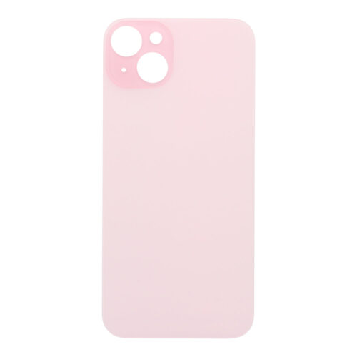Battery Door with Adhesive for iPhone 15 Plus Large Hole Pink OEM