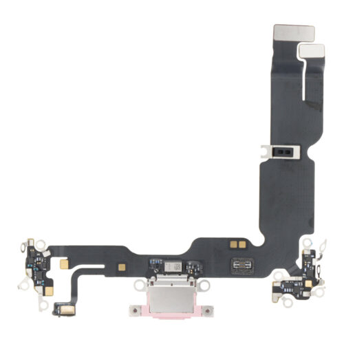 Charging Port Flex Cable for iPhone 15 Plus Pink Pulled