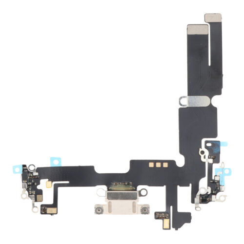 Charging Port Flex Cable for iPhone 14 Plus White HQ
