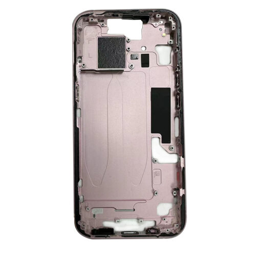 Middle Frame with Side Buttons + SIM Card Tray for iPhone 15 Plus A3094 European Version Pink Pulled