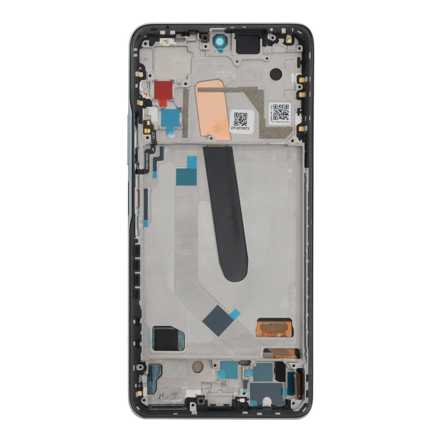 Screen Replacement With Frame for Xiaomi Mi 11i OLED Silver HQ