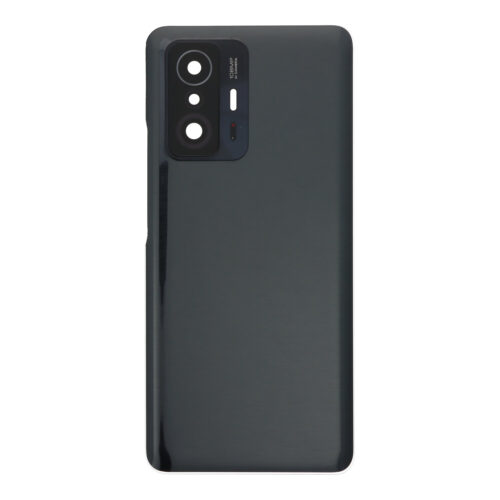 Battery Door + Battery Door Adhesive + Back Camera Lens and Bezel for Xiaomi 11T/11T Pro Gray without Logo HQ