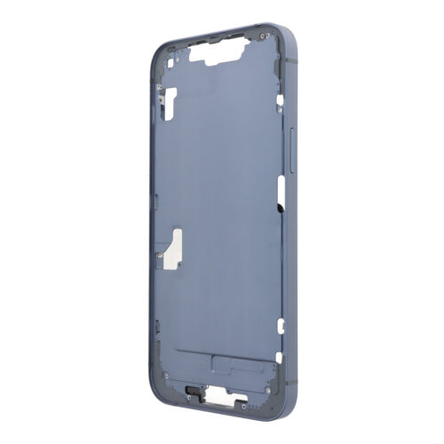Middle Frame with Power&Volume Button+Side Rails+Card Tray+Speaker Anti-Dust Mesh for iPhone 14 Plus A2886 European Version Blue OEM