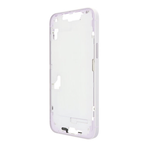 Middle Frame with Power&Volume Button+Side Rails+Card Tray+Speaker Anti-Dust Mesh for iPhone 14 Plus A2886 European Version Purple OEM