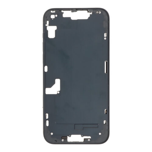 Middle Frame with Power&Volume Button+Side Rails+Card Tray+Speaker Anti-Dust Mesh for iPhone 14 Plus A2886 European Version Midnight Black OEM