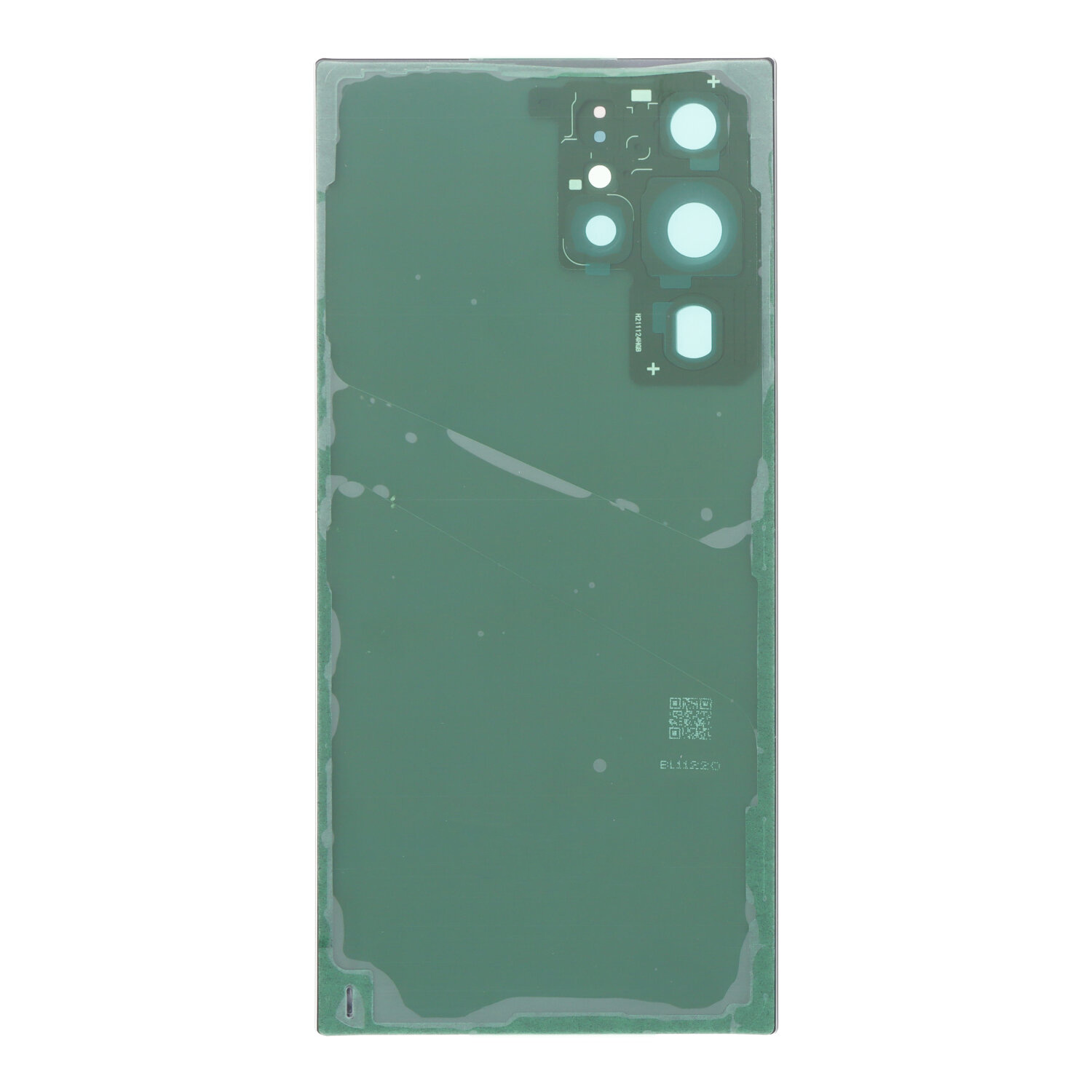 Battery Door + Battery Door Adhesive + Back Camera Lens and Bezel for Samsung Galaxy S22 Ultra 5G Graphite Premium