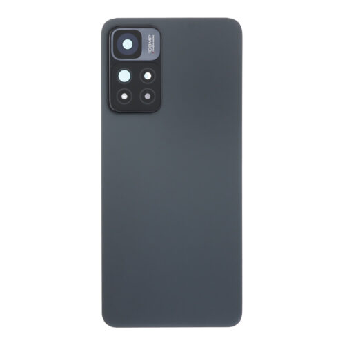 Battery Door + Battery Door Adhesive + Back Camera Lens and Bezel for Xiaomi Redmi Note 11 Pro+ 5G Black OEM