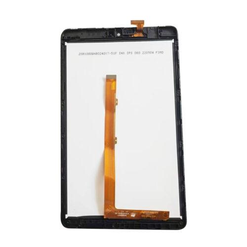 Screen Replacement With Frame for Alcatel 3T 8 2020 9032 Black Premium(Third Party Glued)