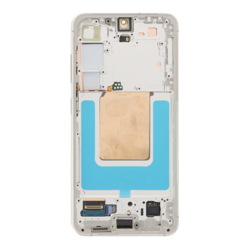 Screen Replacement With Frame for Samsung Galaxy S24 S921B European Version Silver Premium(Third Party Glued)