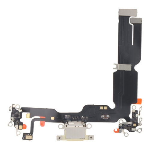 Charging Port Flex Cable for iPhone 15 Plus Yellow HQ