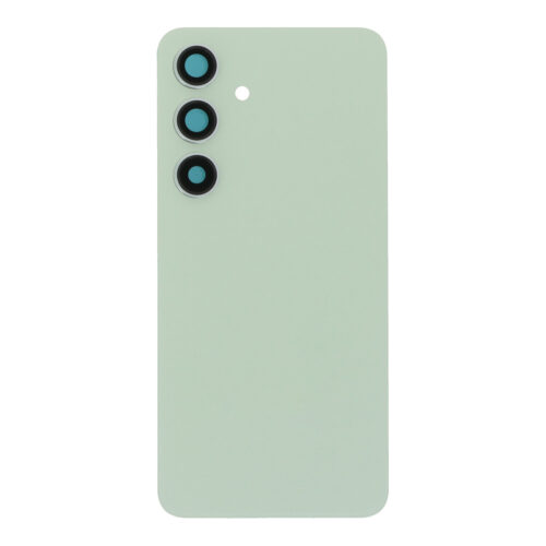 Battery Door + Battery Door Adhesive + Back Camera Lens and Bezel for Samsung Galaxy S24 Jade Green OEM