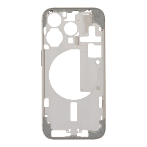 Middle Frame with Side Buttons + SIM Card Tray for iPhone 15 Pro A3102 European Version Natural Titanium HQ