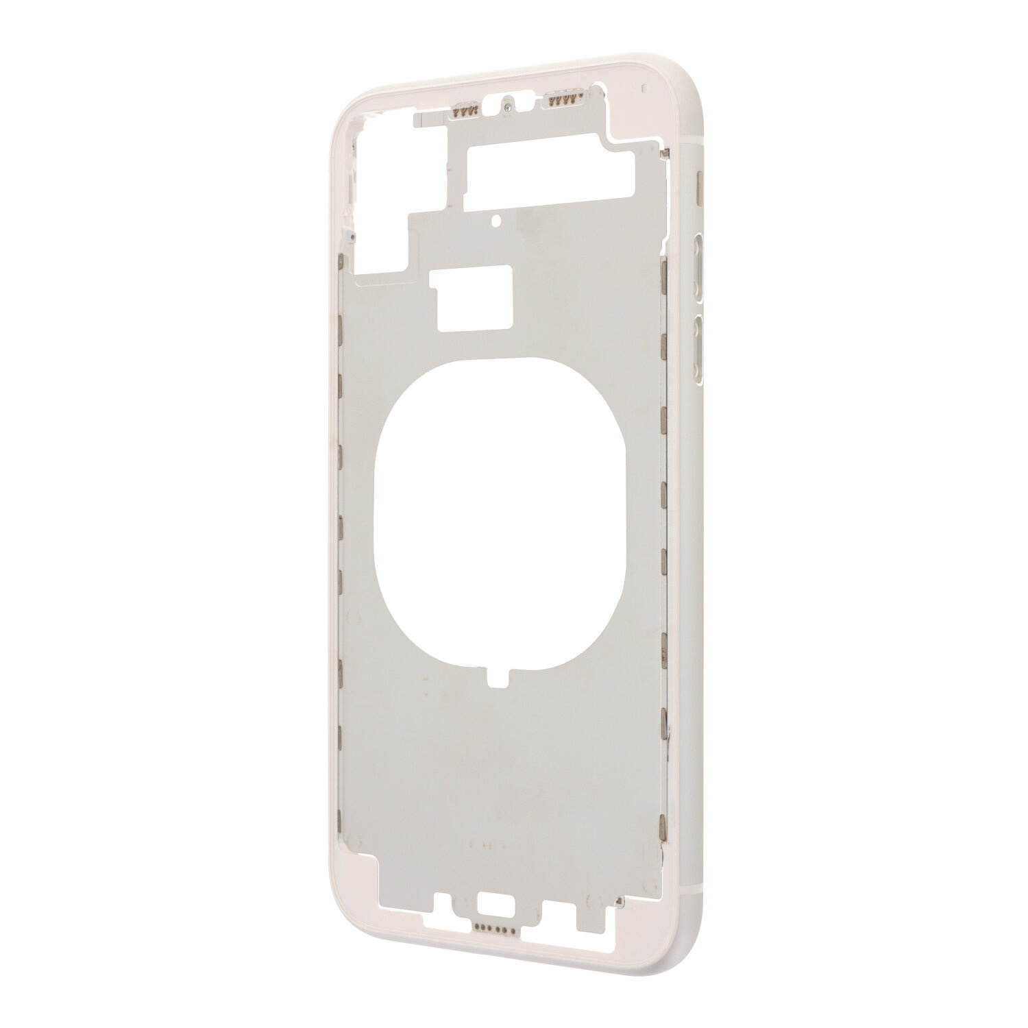 Middle Frame with Side Buttons + SIM Card Tray for iPhone 11 White HQ