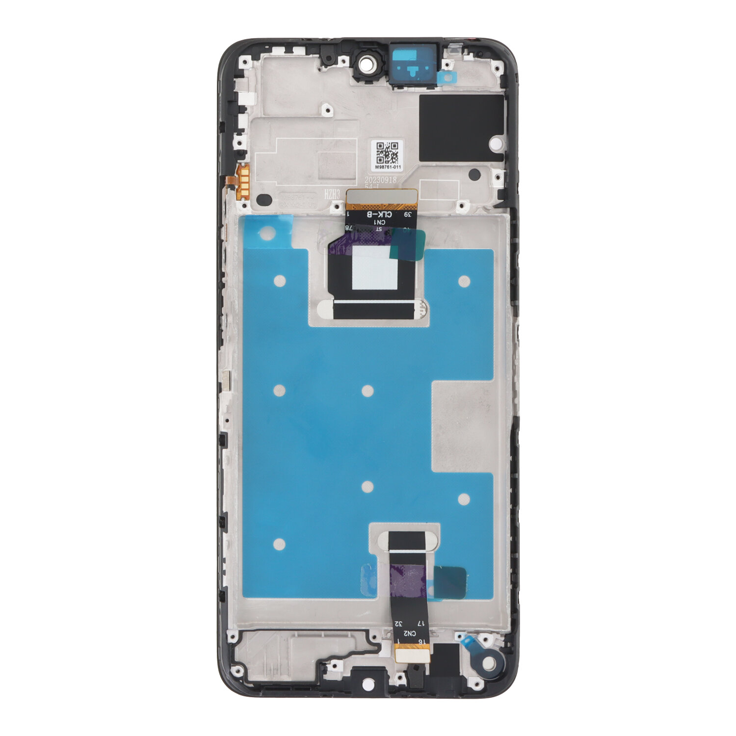 Screen Replacement With Frame for Honor X7b/90 Smart/X7b 5G Black Premium(Third Party Glued)