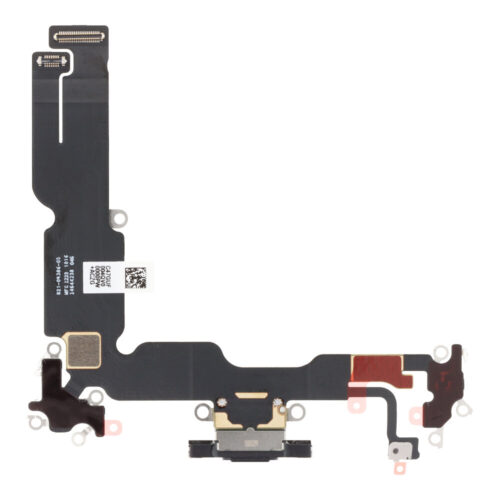 Charging Port Flex Cable for iPhone 15 Plus Black Premium