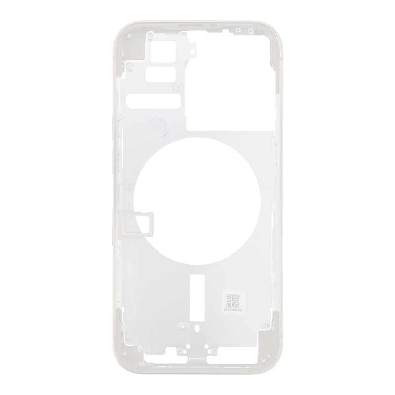 Middle Frame with Side Buttons + SIM Card Tray for iPhone 14 Pro A2890 European Version Silver HQ