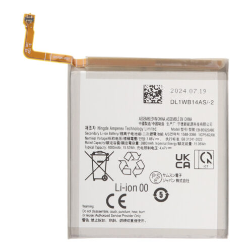 EB-BS922ABE 4000mAh Battery + Battery Adhesive for Samsung Galaxy S24 OEM