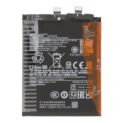 BP4Q 4610mAh Battery + Battery Adhesive for Xiaomi 14 OEM