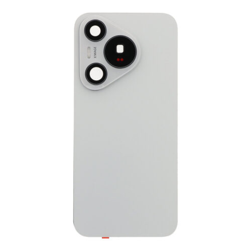 Battery Door + Battery Door Adhesive + Back Camera Lens and Bezel for Huawei Pura 70 Pro White Premium