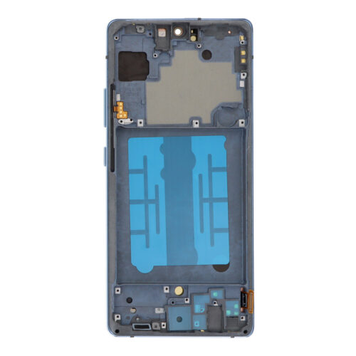 Screen Replacement With Frame for Samsung Galaxy A71 5G Blue Premium(Third Party Glued)