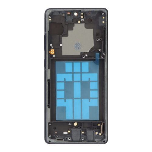 Screen Replacement With Frame for Samsung Galaxy A71 5G UW A716V Black Premium(Third Party Glued)