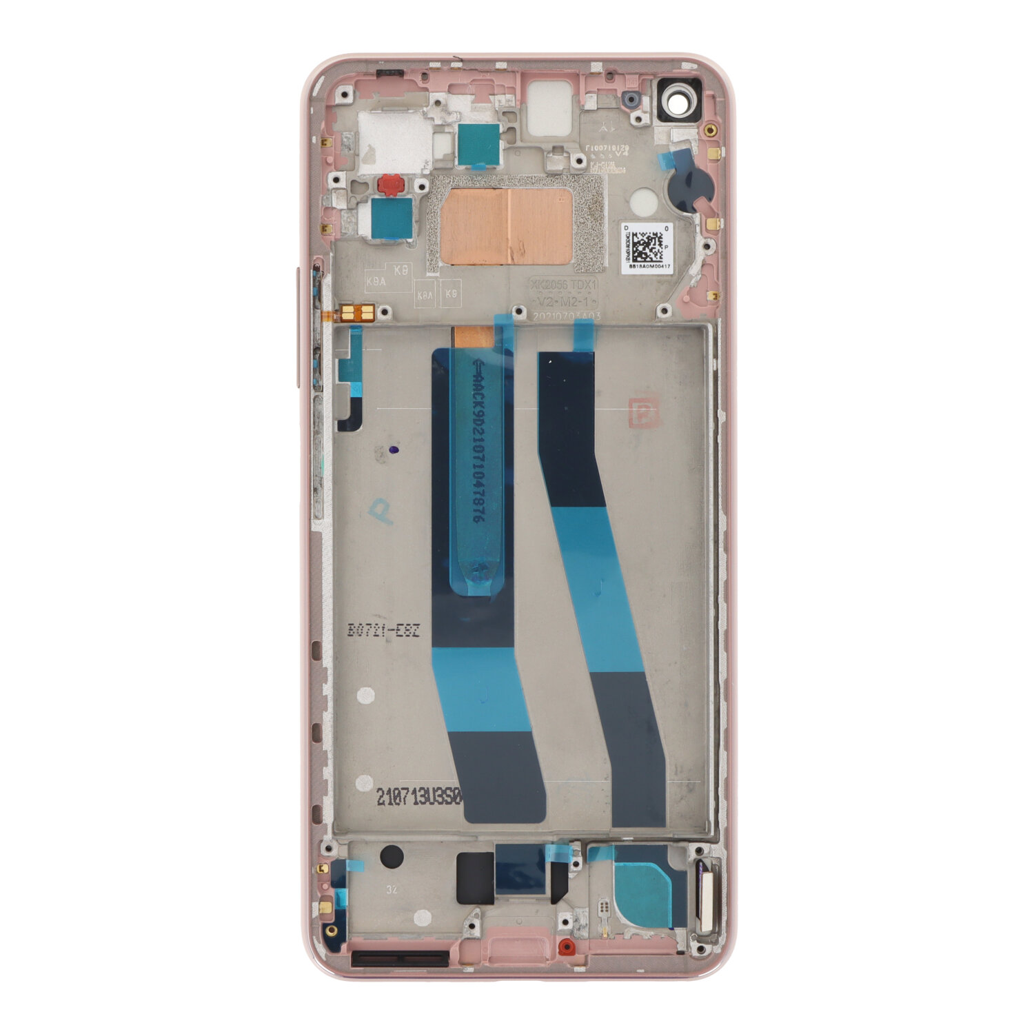 Screen Replacement With Frame for Xiaomi 11 Lite 5G NE TFT Pink HQ
