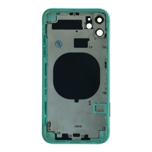 Middle Frame + Battery Door + Back Camera Lens and Bezel + Side Buttons + SIM Card Tray with Speaker Anti-Dust Mesh+Mic Anti-Dust Mesh+Side Rails+Eject Pin for iPhone 11 USA Version Green HQ