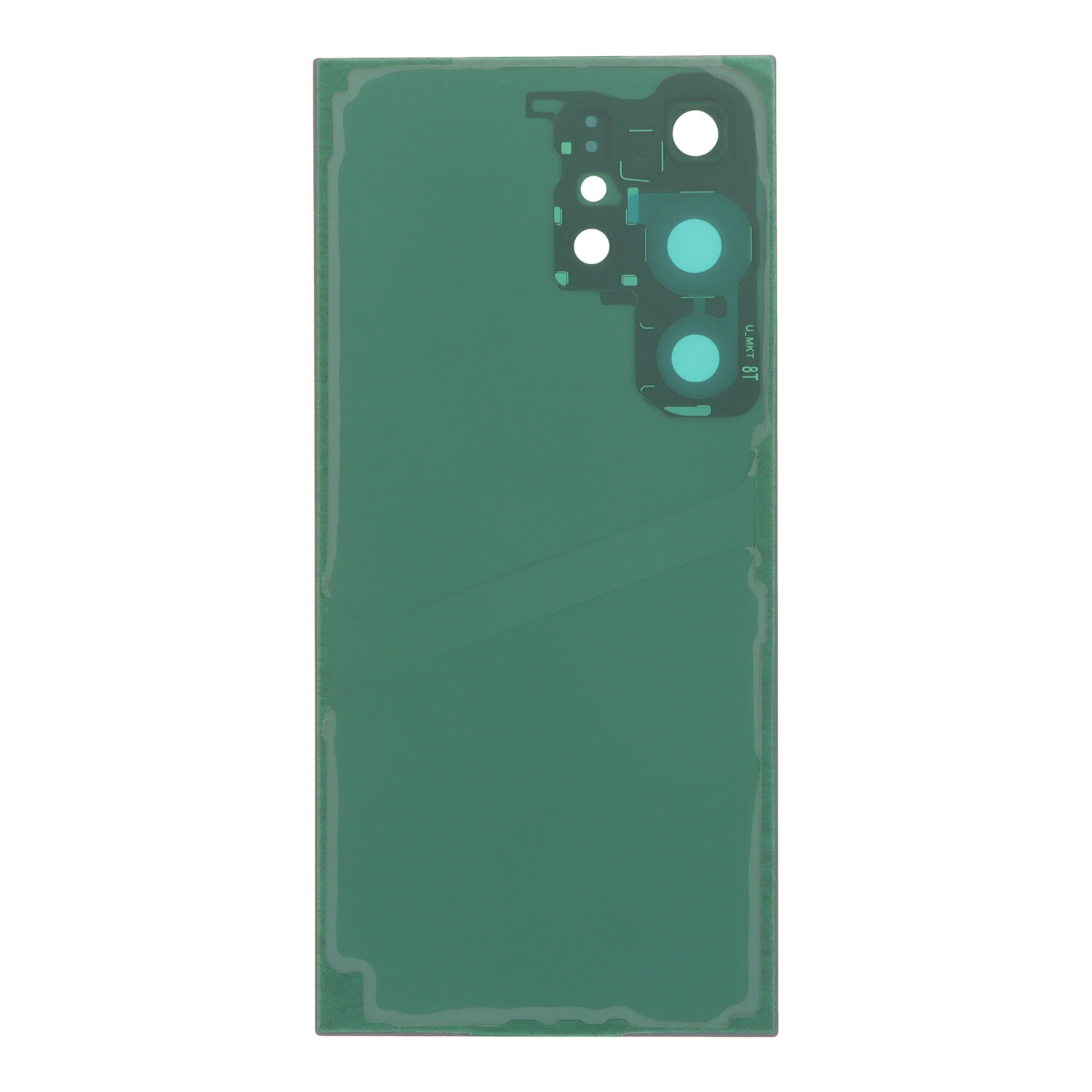 Battery Door + Battery Door Adhesive + Back Camera Lens and Bezel for Samsung Galaxy S24 Ultra Titanium Orange OEM
