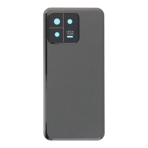 Battery Door + Battery Door Adhesive + Back Camera Lens and Bezel for Xiaomi 13 Black OEM