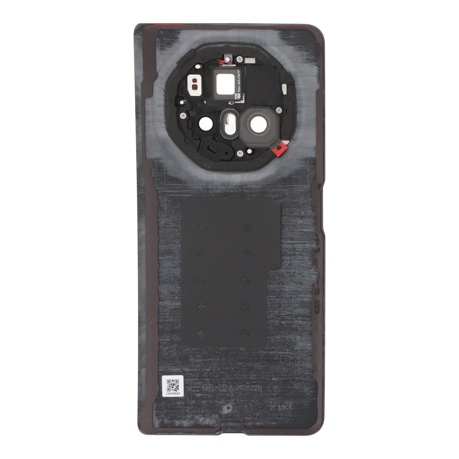 Battery Door + Battery Door Adhesive + Back Camera Lens and Bezel for Honor Magic V3 Black Premium