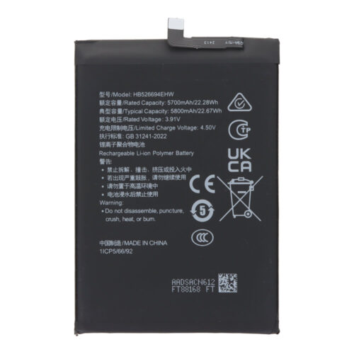HB526694EHW 5800mAh Battery + Battery Adhesive for Honor X9b OEM without Logo