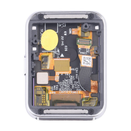Screen Replacement With Frame for Huawei Watch Fit 2 Silver Premium(Third Party Glued)