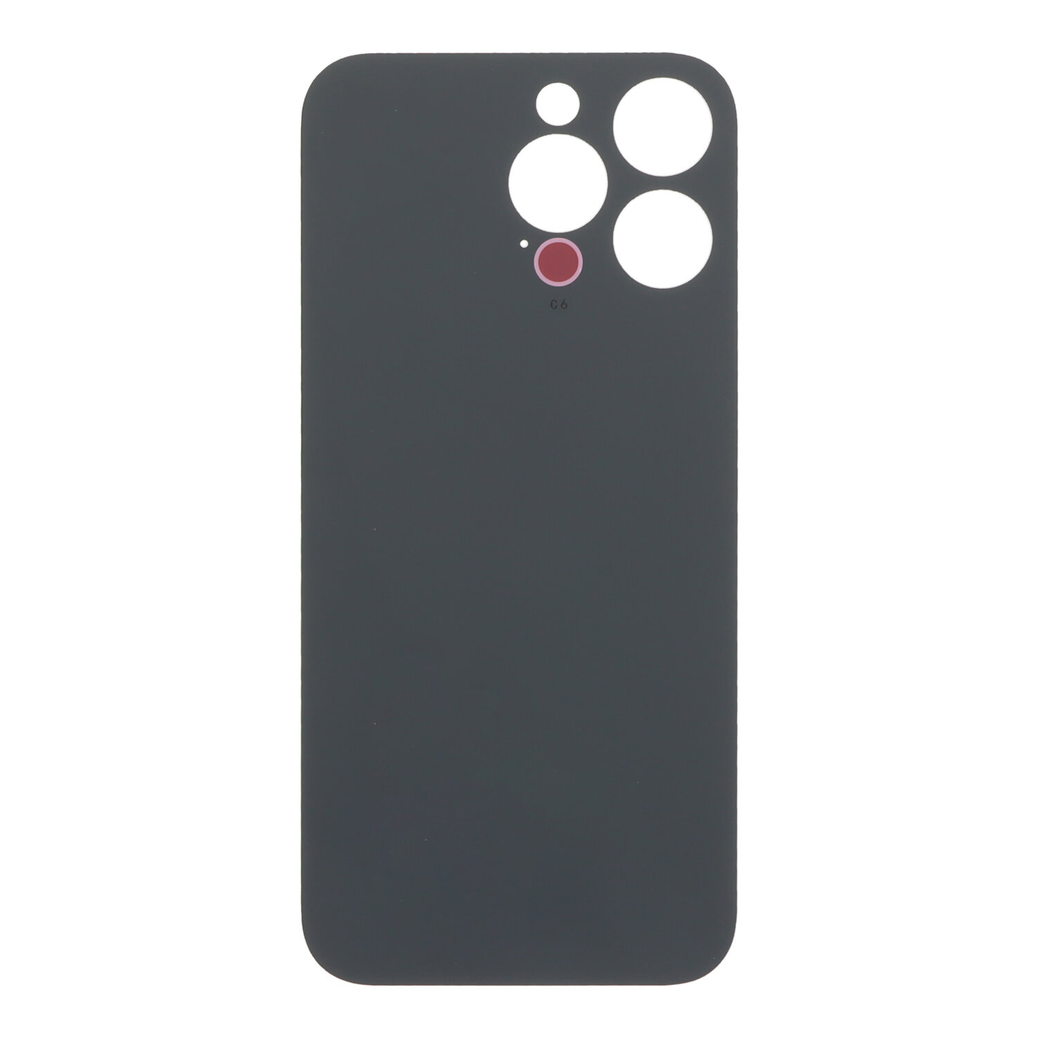 Battery Door with Adhesive for iPhone 16 Pro Max Large Hole White Titanium OEM