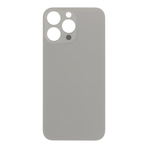 Battery Door with Adhesive for iPhone 16 Pro Max Large Hole Natural Titanium OEM