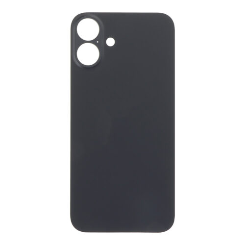 Battery Door with Adhesive for iPhone 16 Plus Large Hole Black OEM