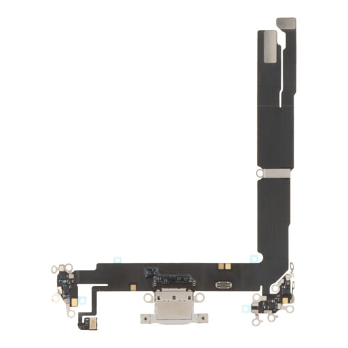 Charging Port Flex Cable for iPhone 16 Plus White Premium