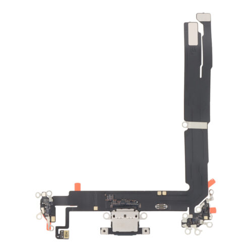 Charging Port Flex Cable for iPhone 16 Plus Black HQ
