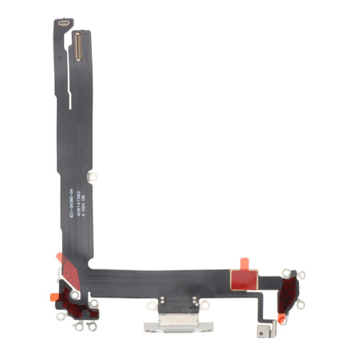 Charging Port Flex Cable for iPhone 16 Plus White HQ