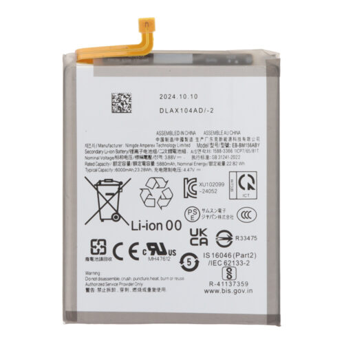 EB-BM156ABY 6000mAh Battery + Battery Adhesive for Samsung Galaxy M15/M35 OEM