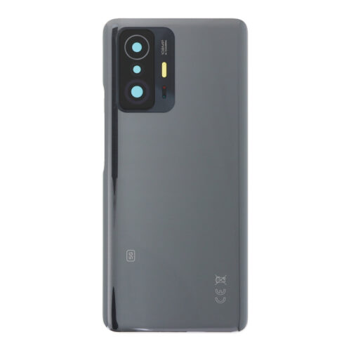 Battery Door + Battery Door Adhesive + Back Camera Lens and Bezel for Xiaomi 11T/11T Pro Gray Premium