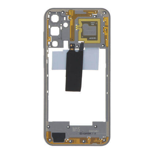 Middle Frame with NFC for Samsung Galaxy M15 Gray Premium