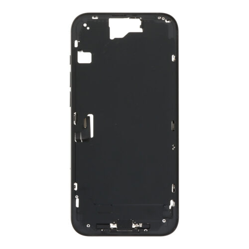 Middle Frame Assembly with Side Buttons + SIM Card Tray for iPhone 16 Plus European Version Black OEM