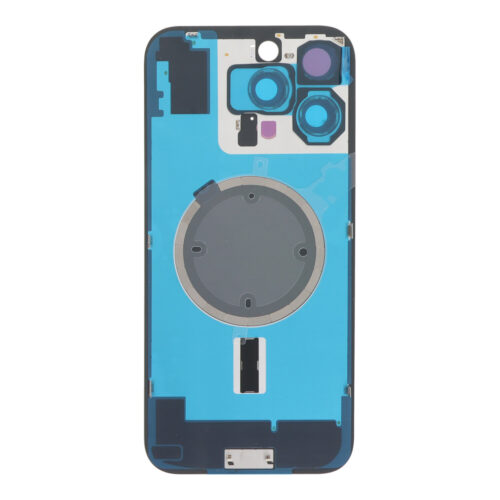 Battery Door + Back Camera Lens and Bezel with Magnetism Ring+Metal Plate for iPhone 16 Pro Max Natural Titanium OEM