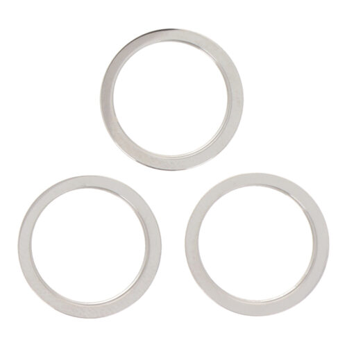 Rear Camera iron Ring Bezel for iPhone 11 Pro White Premium 3pcs in one set