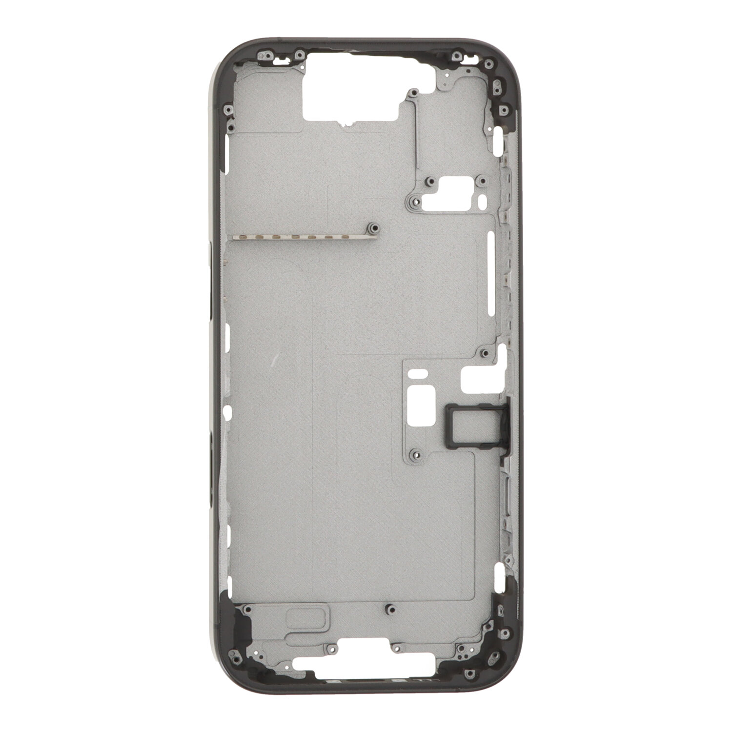 Middle Frame with Side Buttons + SIM Card Tray for iPhone 16 Pro European Version Black Titanium OEM