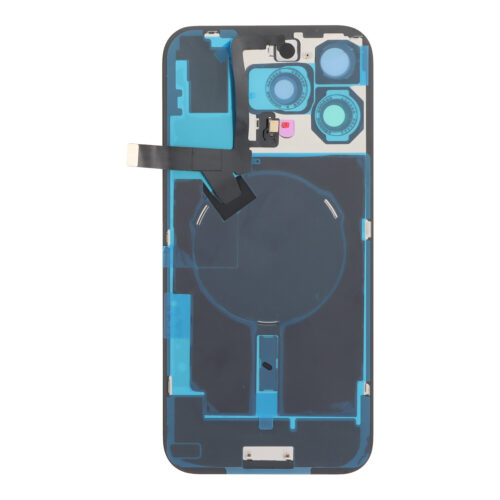 Battery Door + Back Camera Lens and Bezel with Magnetism Ring+Metal Plate+Wireless Charger Chip+Flash Light for iPhone 16 Pro Max Desert Titanium OEM